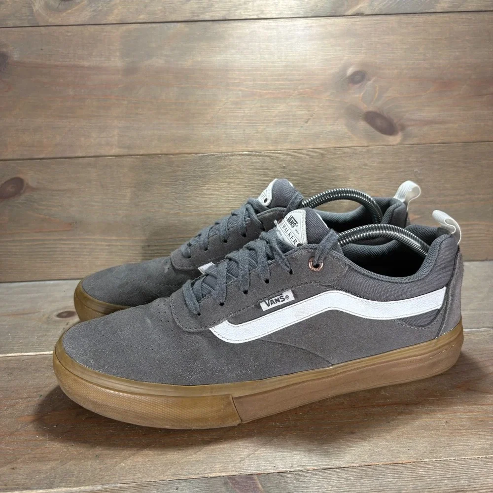 Vans Kyle Walker Pro Mens size 10 shoes Gray Suede Gum Sole Skate sneakers